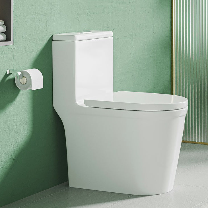 Traditional Flush Toilet All-In-One Floor Mounted Siphon Jet Porcelain Toilet