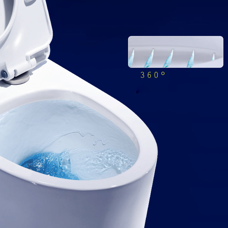 Traditional Toilet Bowl One Piece Floor Mounted Siphon Jet Porcelain Toilet