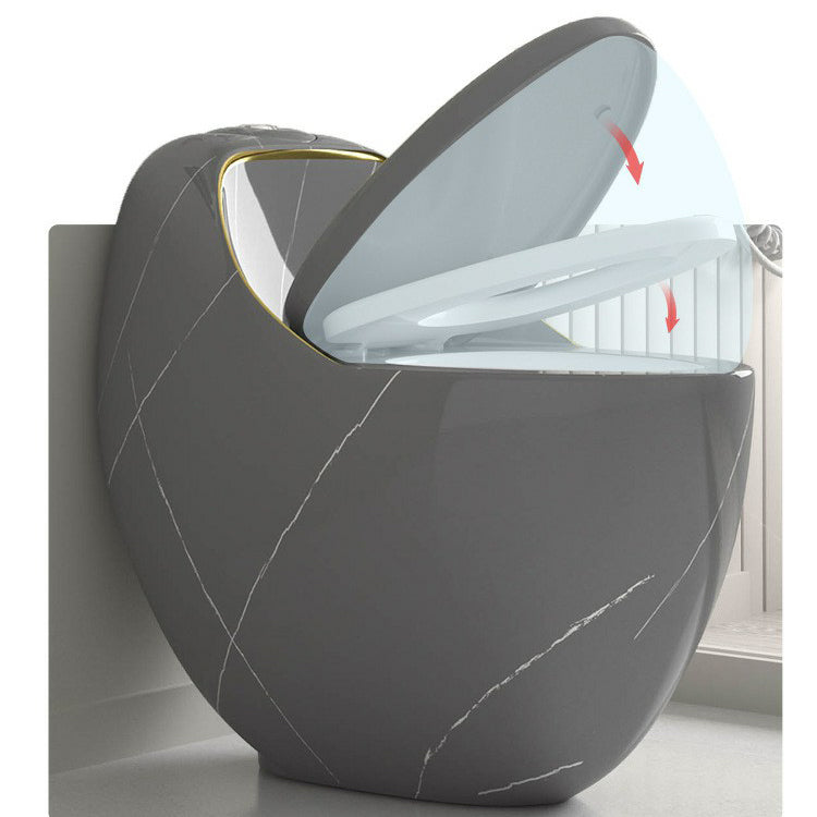 Modern Skirted Toilet Floor Mounted One Piece Urine Toilet with Toilet Seat