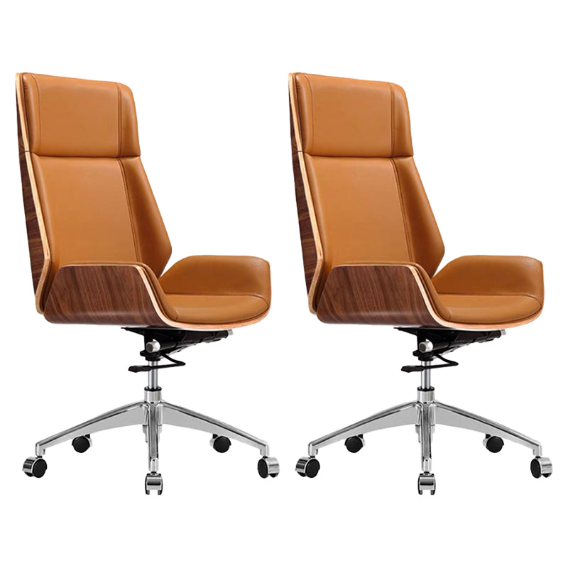 Contemporary No Arm Executive Chair Wheels Included Managers Chair for Office