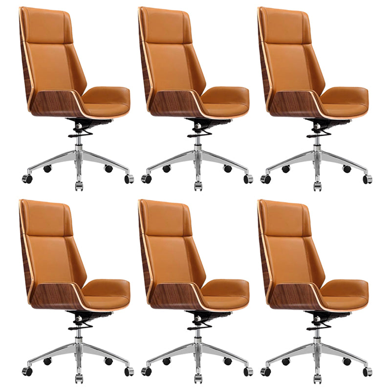 Contemporary No Arm Executive Chair Wheels Included Managers Chair for Office