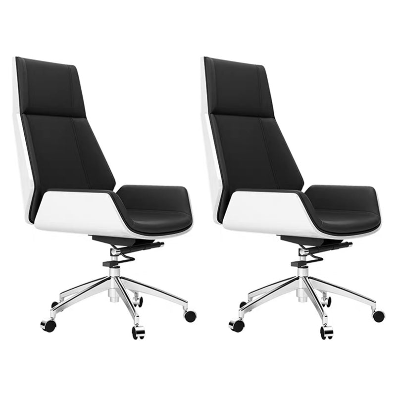 Contemporary No Arm Executive Chair Wheels Included Managers Chair for Office