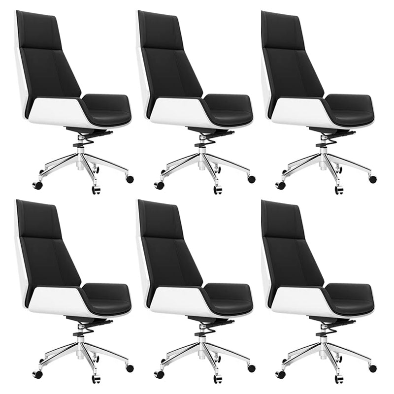 Contemporary No Arm Executive Chair Wheels Included Managers Chair for Office