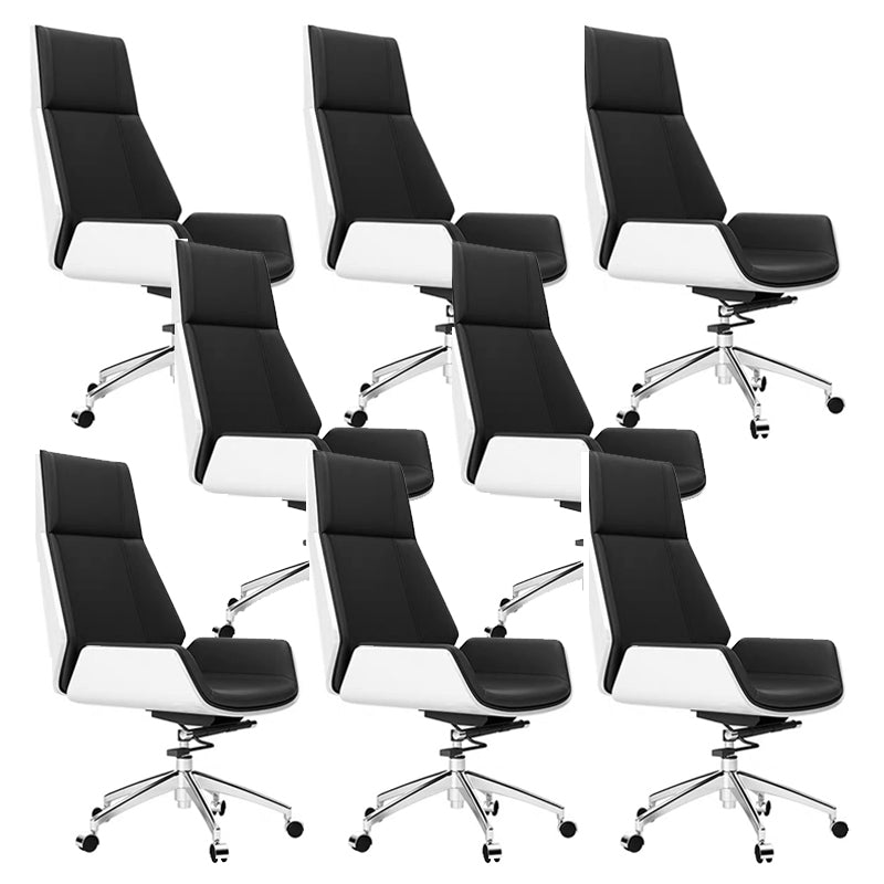 Contemporary No Arm Executive Chair Wheels Included Managers Chair for Office