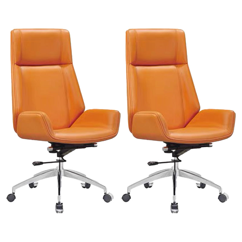 Contemporary No Arm Executive Chair Wheels Included Managers Chair for Office