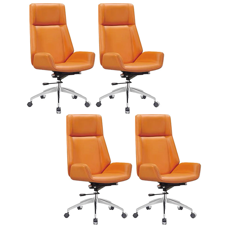 Contemporary No Arm Executive Chair Wheels Included Managers Chair for Office