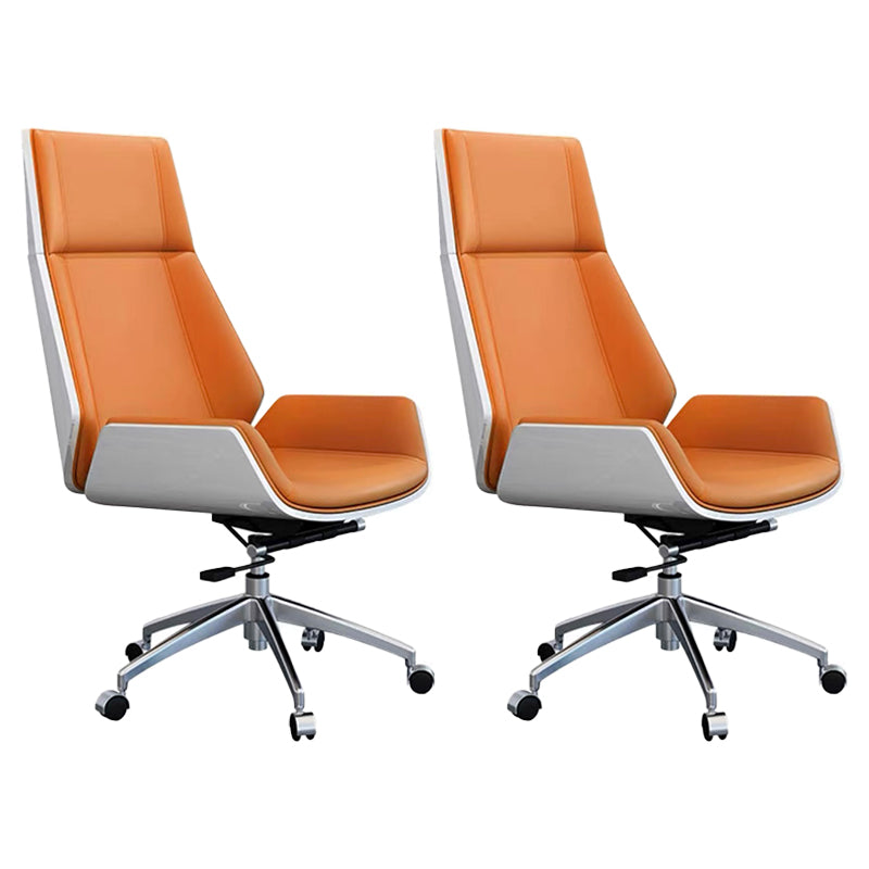 Contemporary No Arm Executive Chair Wheels Included Managers Chair for Office