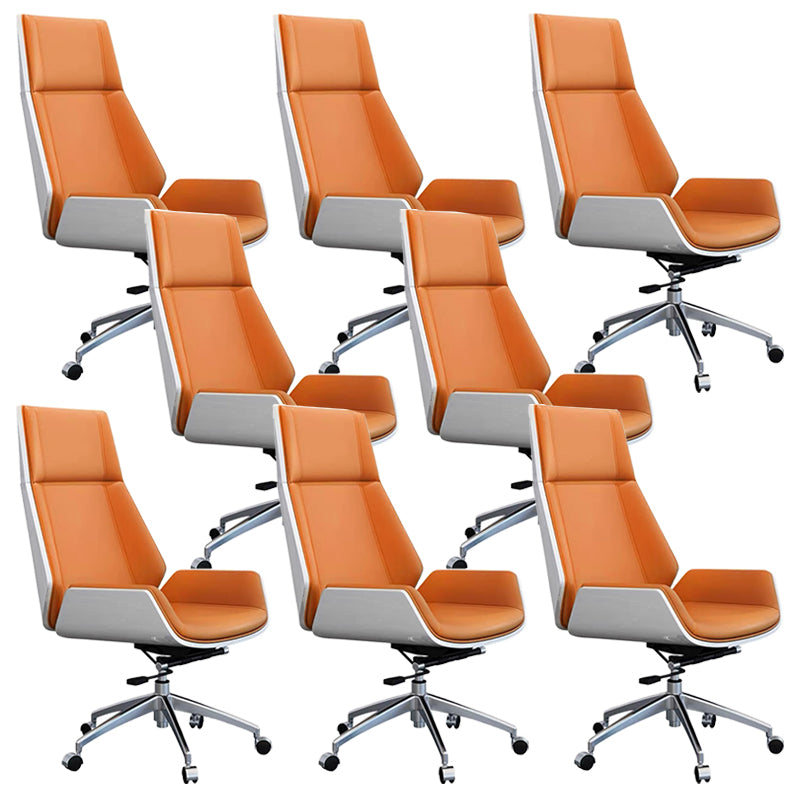 Contemporary No Arm Executive Chair Wheels Included Managers Chair for Office