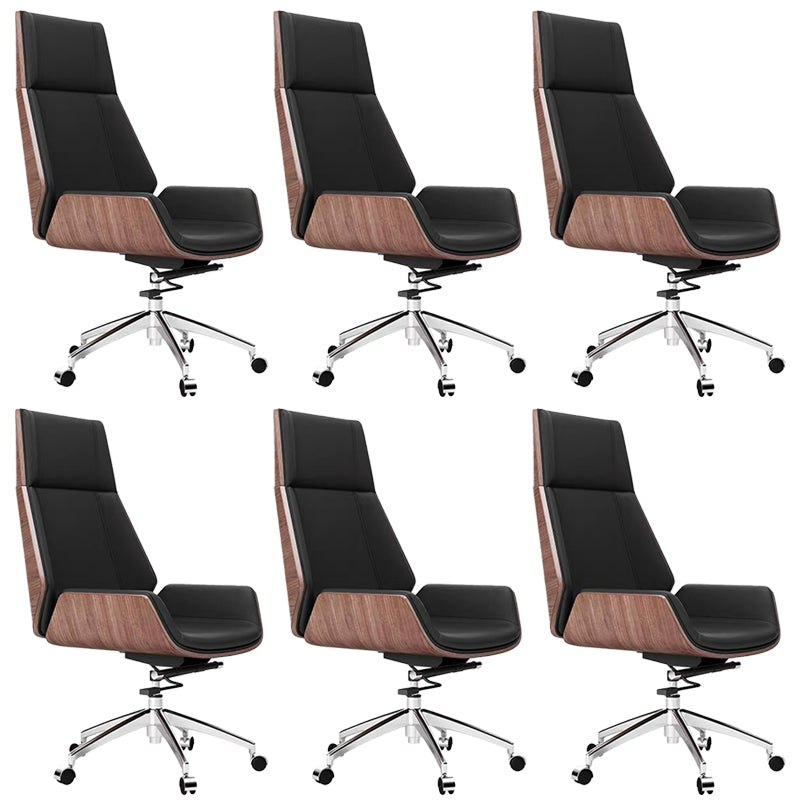 Contemporary No Arm Executive Chair Wheels Included Managers Chair for Office