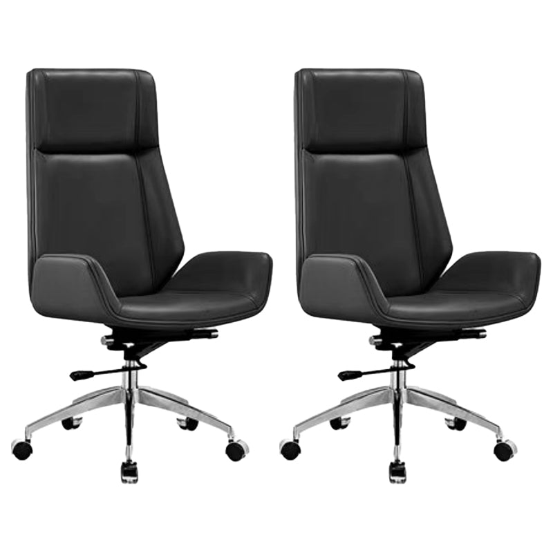 Contemporary No Arm Executive Chair Wheels Included Managers Chair for Office