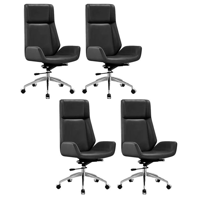 Contemporary No Arm Executive Chair Wheels Included Managers Chair for Office