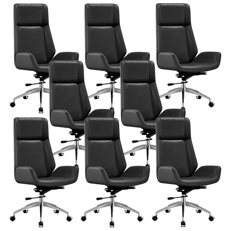 Contemporary No Arm Executive Chair Wheels Included Managers Chair for Office