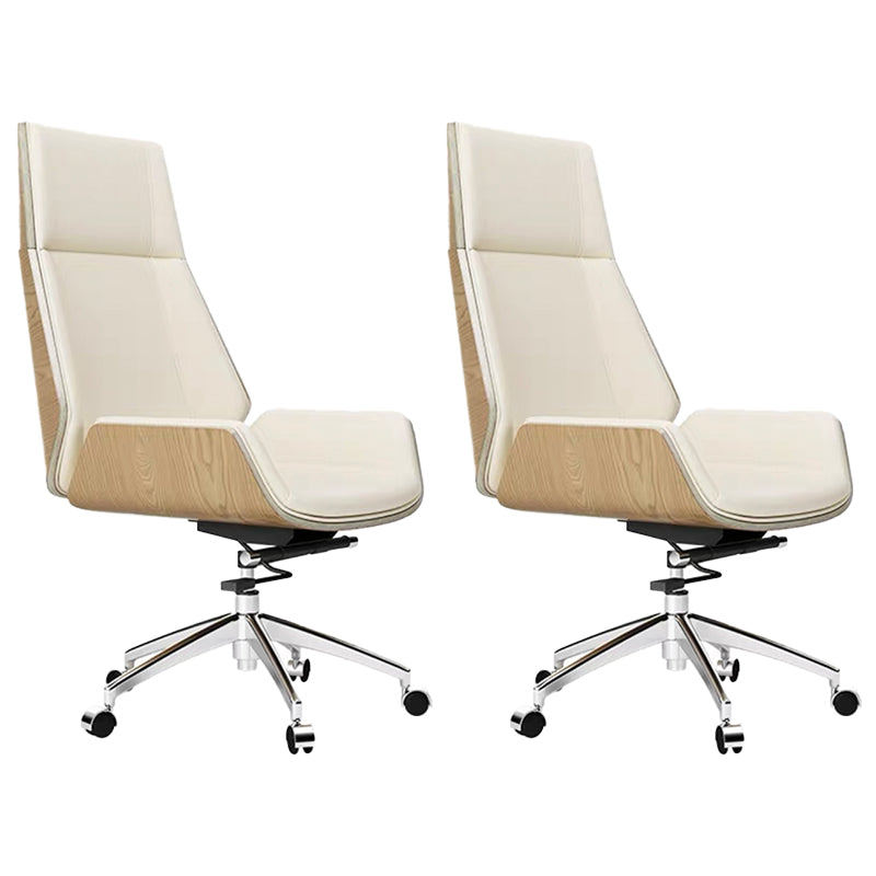 Contemporary No Arm Executive Chair Wheels Included Managers Chair for Office