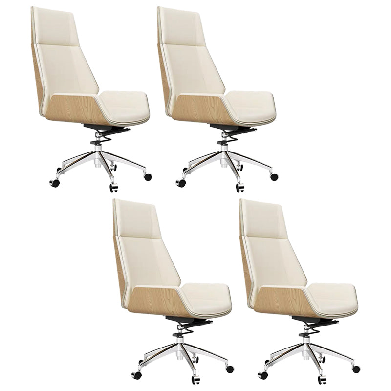 Contemporary No Arm Executive Chair Wheels Included Managers Chair for Office