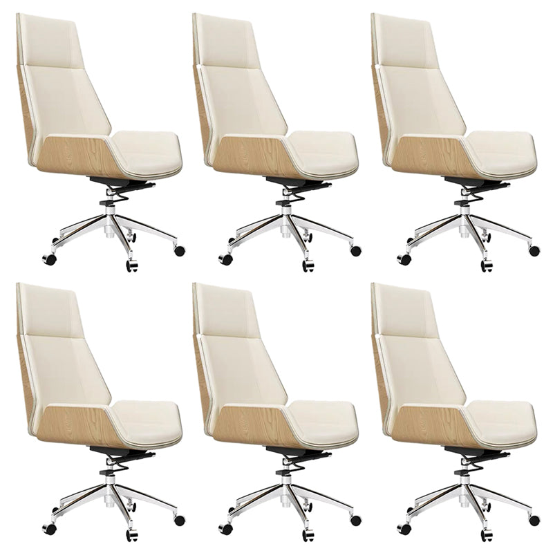 Contemporary No Arm Executive Chair Wheels Included Managers Chair for Office