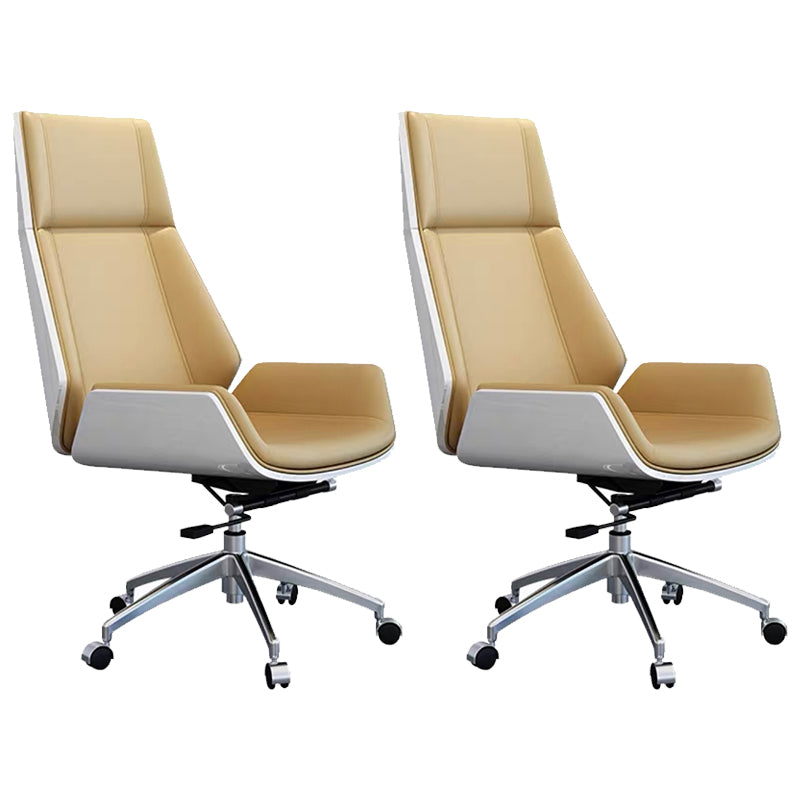 Contemporary No Arm Executive Chair Wheels Included Managers Chair for Office