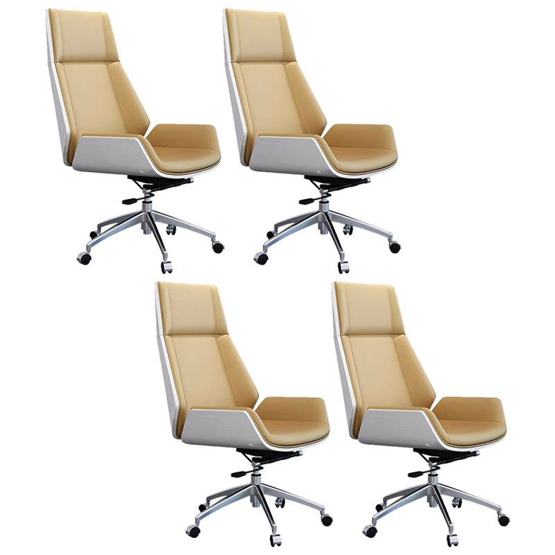 Contemporary No Arm Executive Chair Wheels Included Managers Chair for Office