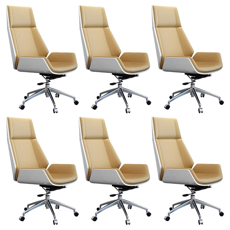 Contemporary No Arm Executive Chair Wheels Included Managers Chair for Office