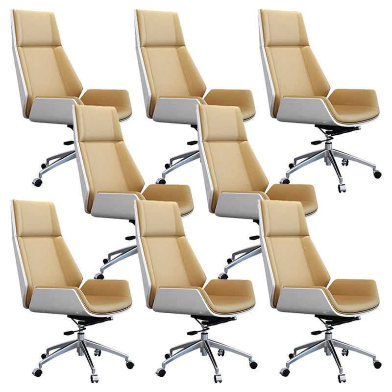 Contemporary No Arm Executive Chair Wheels Included Managers Chair for Office