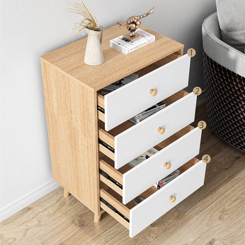 Contemporary Vertical Lingerie Chest Wood Storage Chest Dresser for Home Office