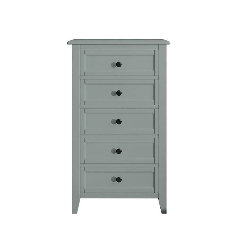 Traditional Oak Lingerie Chest Vertical Storage Chest Dresser for Home