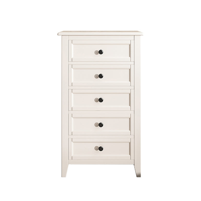 Traditional Oak Lingerie Chest Vertical Storage Chest Dresser for Home