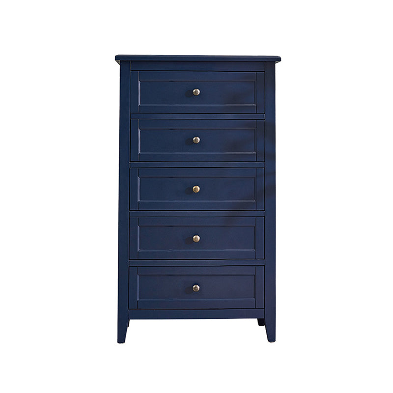 Traditional Oak Lingerie Chest Vertical Storage Chest Dresser for Home