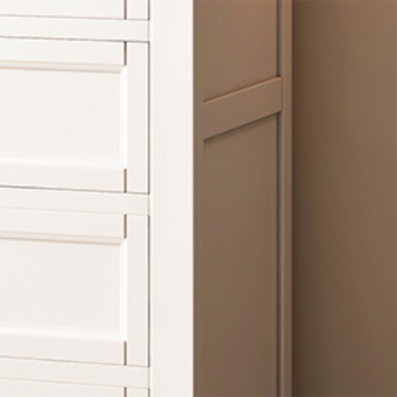 Traditional Oak Lingerie Chest Vertical Storage Chest Dresser for Home