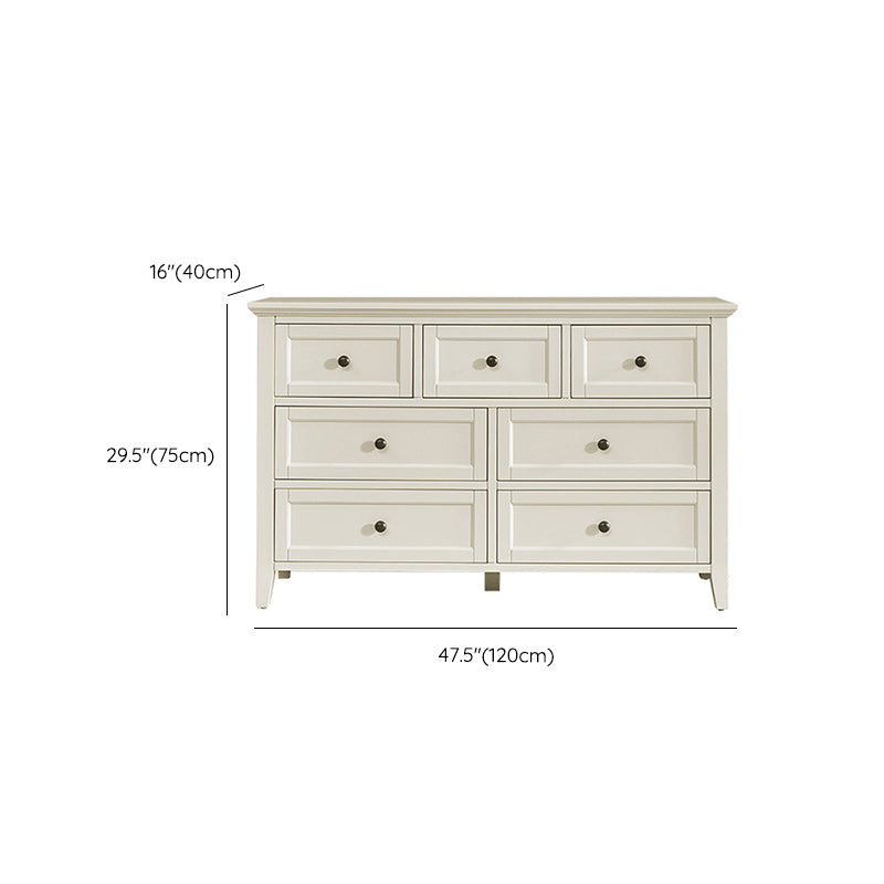 Traditional Oak Lingerie Chest Vertical Storage Chest Dresser for Home