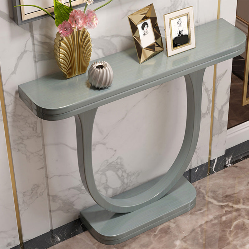 Mid Century Modern Console Table 33.46-inch Tall Solid Wood End Table