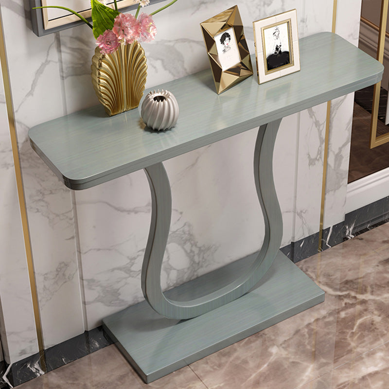 Mid Century Modern Console Table 33.46-inch Tall Solid Wood End Table