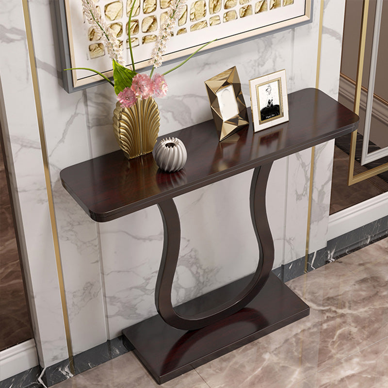 Mid Century Modern Console Table 33.46-inch Tall Solid Wood End Table