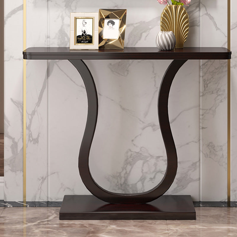 Mid Century Modern Console Table 33.46-inch Tall Solid Wood End Table