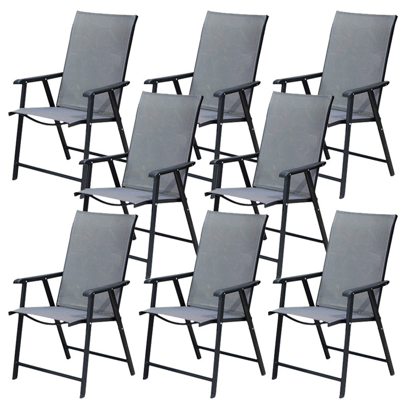 Industrial Metal Dining Armchair Stacking Patio Dining Chair