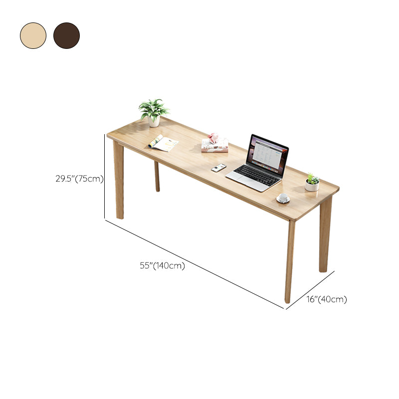 Solid Wood Rectangular Writing Desk Parsons Base 29.53