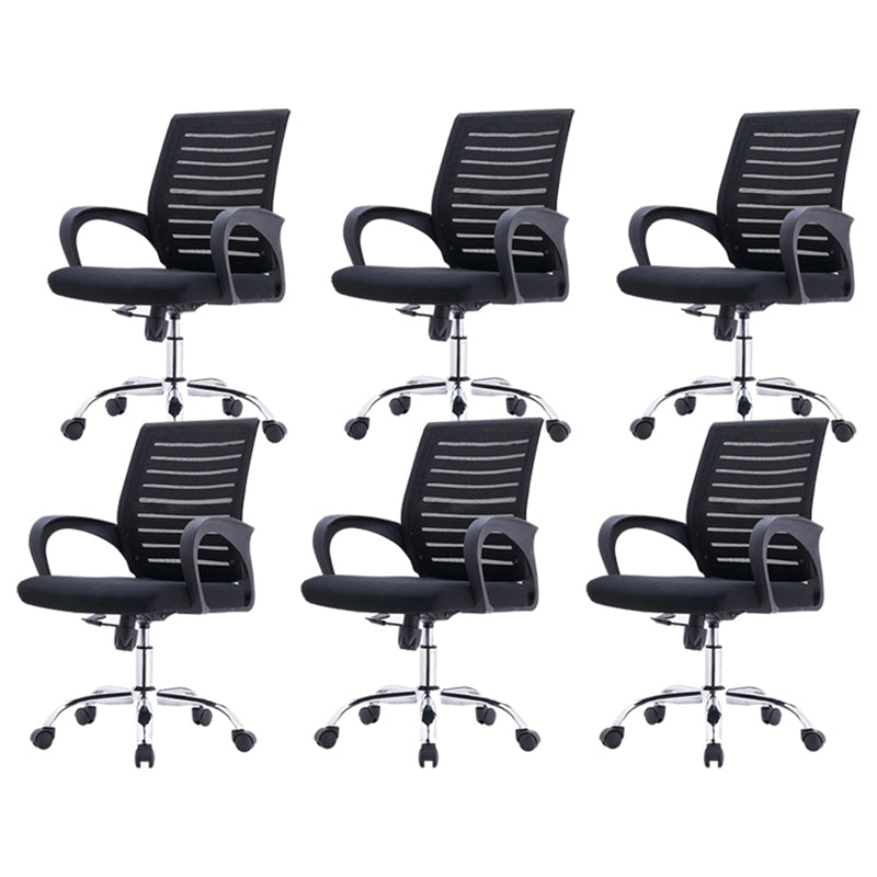 Modern Style Office Chair Mid-Back Ergonomic Desk Chair with Arm