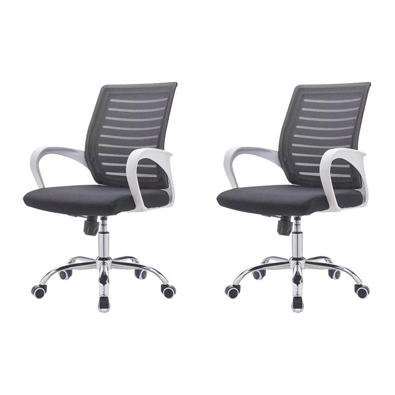 Modern Style Office Chair Mid-Back Ergonomic Desk Chair with Arm