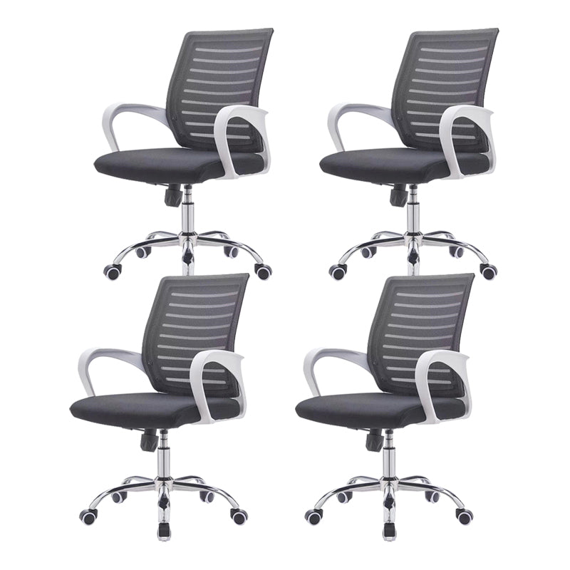 Modern Style Office Chair Mid-Back Ergonomic Desk Chair with Arm