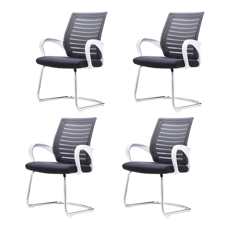 Modern Style Office Chair Mid-Back Ergonomic Desk Chair with Arm