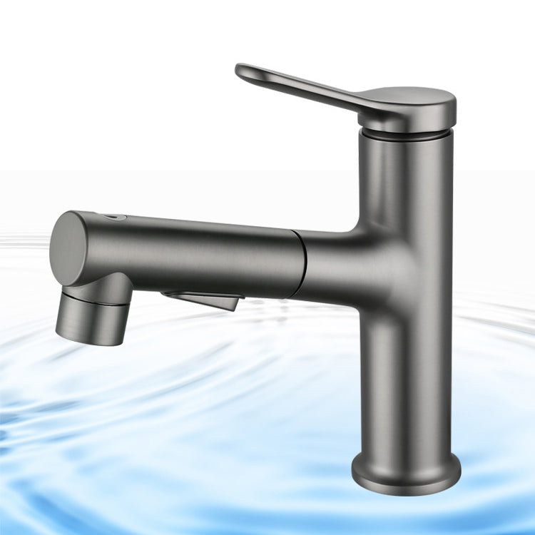 Pull-out Bathroom Sink Faucet Brass Contemporary Faucet with Water Hose