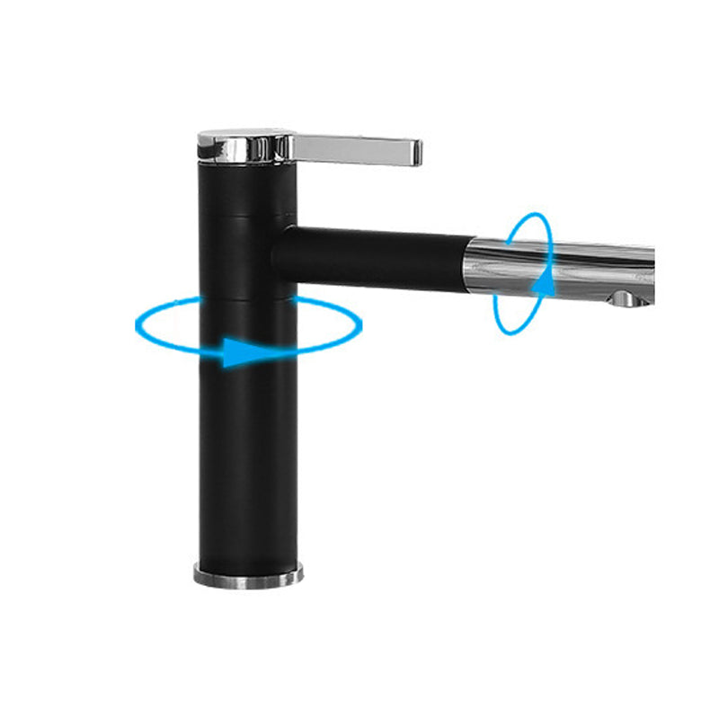 Glam Centerset Faucets Single Lever Handle Faucet for Bathroom