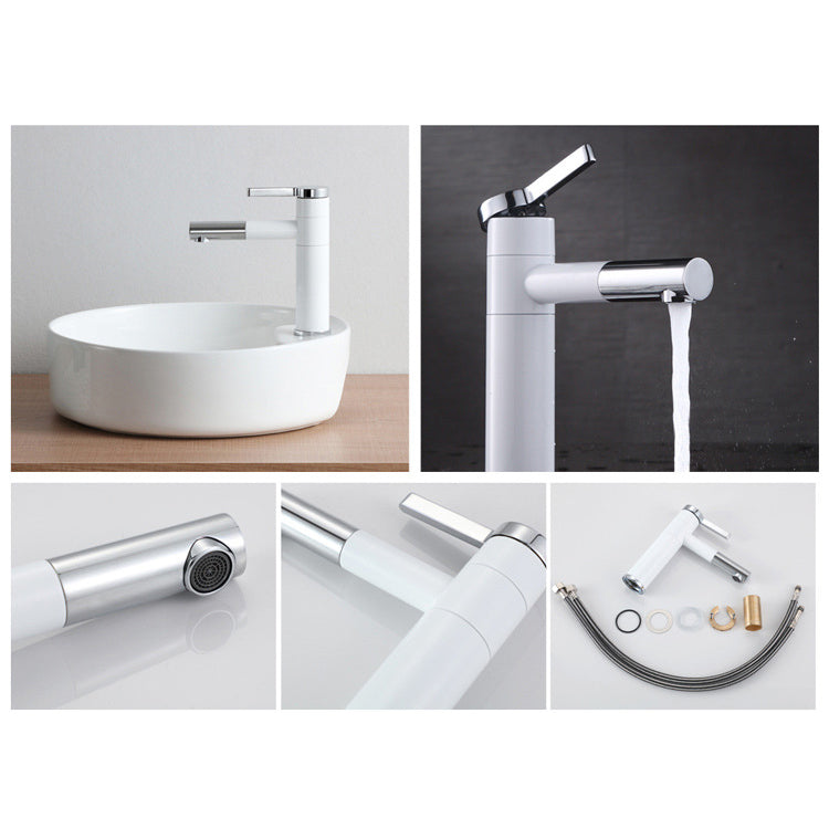 Glam Centerset Faucets Single Lever Handle Faucet for Bathroom