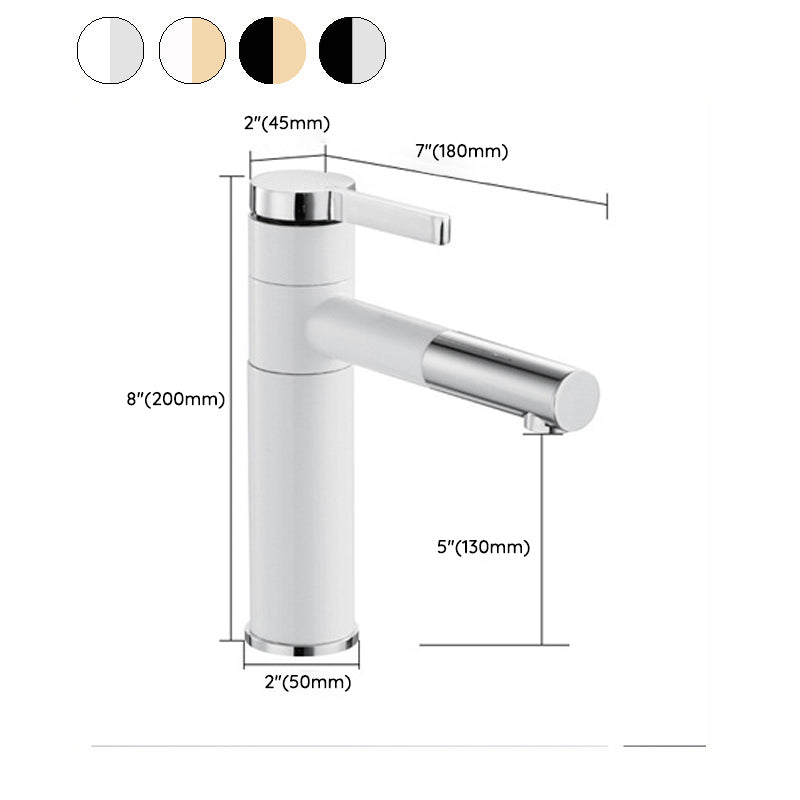 Glam Centerset Faucets Single Lever Handle Faucet for Bathroom
