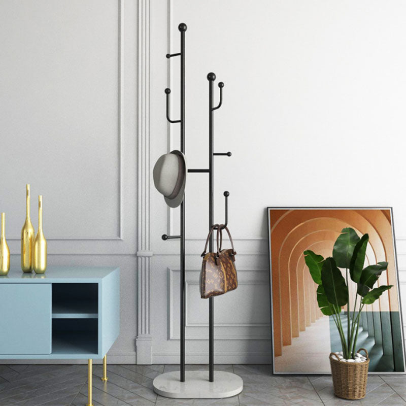 Creative Coat Rack Gorgeous Multi Coat Hooks Metal Coat Rack with Marble Bottom