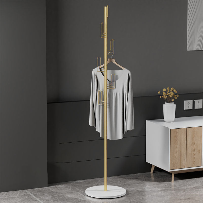 Luxurious Free Standing Coat Rack Metal Coat Hanger for Living Room