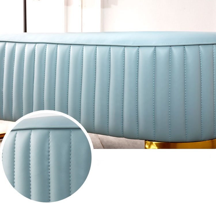 Modern Round Pouf Stain Resistant Velvet Pouf for Living Room