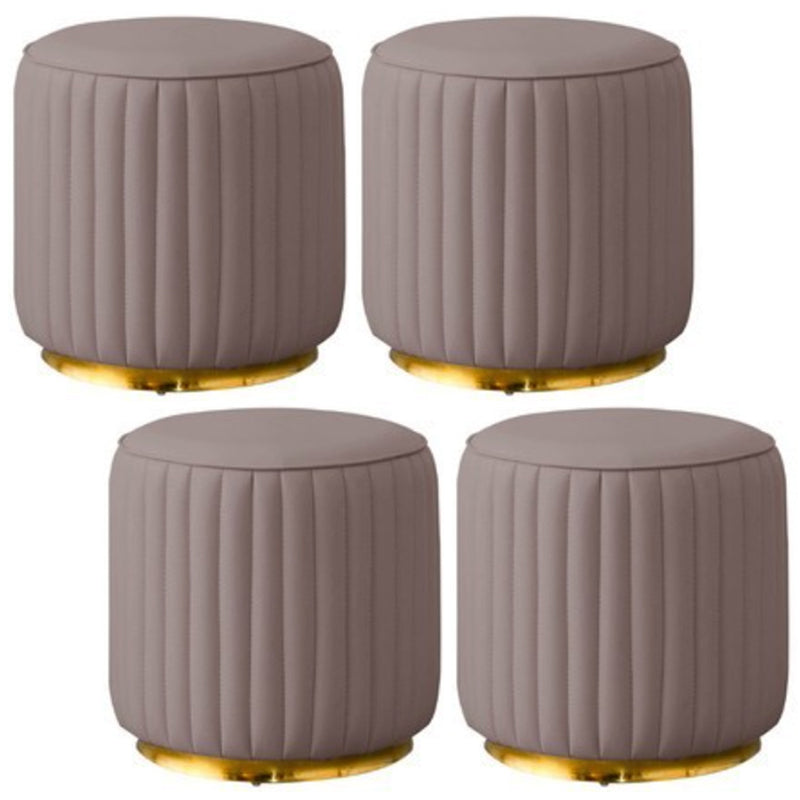 Modern Round Pouf Stain Resistant Velvet Pouf for Living Room