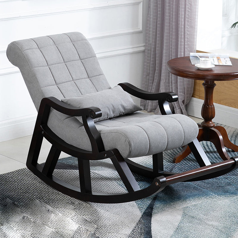 Mid-Century Modern Style Rocking Chair Wooden Sofa Rocking Chair