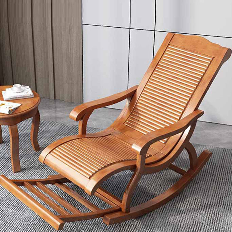 Chinese Solid Wood Lazy Sofa Chair Home Rocking Chair for Living Room