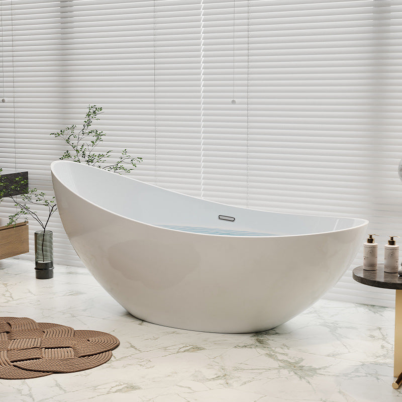 Acrylic Soaking Bathtub Antique Finish Single Slipper Bath Tub